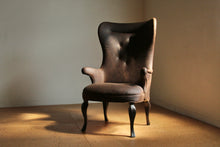 Load image into Gallery viewer, Frits Henningsen Style Leather Wingback Chair
