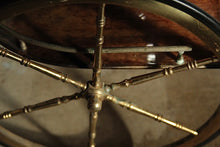 Load image into Gallery viewer, Aldo Tura Lacquered Goatskin and Brass Pipe Form Bar Cart, 1960s