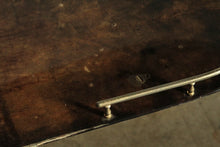 Load image into Gallery viewer, Aldo Tura Lacquered Goatskin and Brass Pipe Form Bar Cart, 1960s