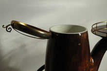 Load image into Gallery viewer, Aldo Tura Lacquered Goatskin and Brass Pipe Form Bar Cart, 1960s