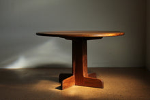 Load image into Gallery viewer, Gerald McCabe Solid Shedua Pedestal Dining Table, 1970s