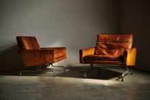 Load image into Gallery viewer, Poul Kjaerholm Early Pair of "PK31" Easy Chairs for E. Kold Christensen, 1950s