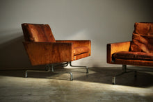 Load image into Gallery viewer, Poul Kjaerholm Early Pair of "PK31" Easy Chairs for E. Kold Christensen, 1950s