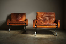 Load image into Gallery viewer, Poul Kjaerholm Early Pair of "PK31" Easy Chairs for E. Kold Christensen, 1950s