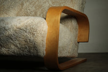 Load image into Gallery viewer, Shearling 'Tank' Sofa by Mouldcraft, 1950s