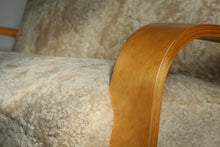 Load image into Gallery viewer, Shearling 'Tank' Sofa by Mouldcraft, 1950s