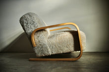 Load image into Gallery viewer, Shearling 'Tank' Sofa by Mouldcraft, 1950s