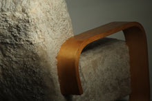 Load image into Gallery viewer, Shearling 'Tank' Sofa by Mouldcraft, 1950s