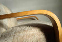 Load image into Gallery viewer, Shearling 'Tank' Sofa by Mouldcraft, 1950s