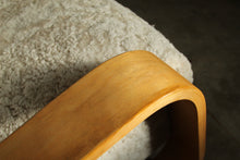 Load image into Gallery viewer, Shearling 'Tank' Sofa by Mouldcraft, 1950s