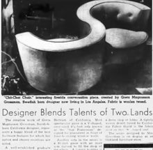 Load image into Gallery viewer, Greta Grossman "Chit Chat Chair" for Sherman Bertram, 1950s