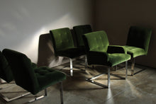 Load image into Gallery viewer, Paul Evans Mohair and Chrome Dining Chairs for Directional, 1970s
