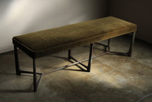 Load image into Gallery viewer, Holly Hunt Cast Bronze "XY Bench", 2000s
