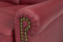 Load image into Gallery viewer, George Smith English Scroll Arm Signature Leather Sofa, 2000s
