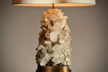Load image into Gallery viewer, Carole Stupell Large Quartz Crystal Table Lamp, 1940s
