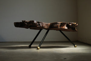 Live Edge Ironwood Coffee Table by Sabena of Mexico, 1960s