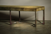 Load image into Gallery viewer, Holly Hunt Cast Bronze "XY Bench", 2000s

