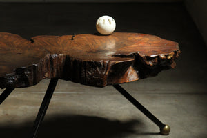 Live Edge Ironwood Coffee Table by Sabena of Mexico, 1960s