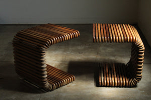 Pacific Green Palmwood "Hawaiian" Tables, 2000s