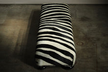 Load image into Gallery viewer, George Smith Zebra Hide "Fender" Stool, 2000s
