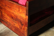 Load image into Gallery viewer, California Studio Craft Walnut and Velvet Sofa, 1970s
