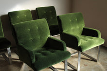 Load image into Gallery viewer, Paul Evans Mohair and Chrome Dining Chairs for Directional, 1970s
