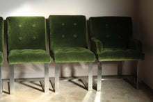 Load image into Gallery viewer, Paul Evans Mohair and Chrome Dining Chairs for Directional, 1970s
