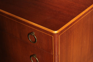 Swedish Modern Inlaid Chest of Drawers by Bodafors, 1940s