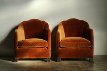 Load image into Gallery viewer, Art Nouveau European Fireside Chairs in Mohair, Early 1900s
