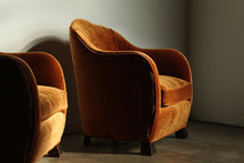 Load image into Gallery viewer, Art Nouveau European Fireside Chairs in Mohair, Early 1900s
