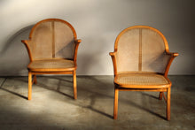 Load image into Gallery viewer, Frits Schlegel Attributed Cane Armchairs, 1940s
