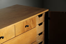 Load image into Gallery viewer, Paul McCobb Early &quot;20-Drawer&quot; Maple Dresser With Iron Base for Winchendon, 1950s
