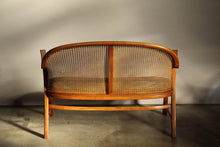 Load image into Gallery viewer, Frits Schlegel Attributed Cane Settee, 1940s
