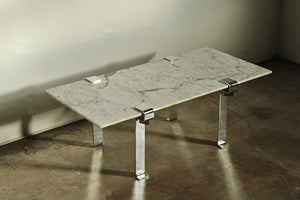 François Arnal "T9" Marble Coffee Table for Atelier A, 1971