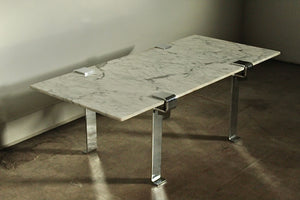 François Arnal "T9" Marble Coffee Table for Atelier A, 1971