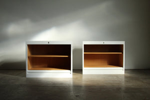 Pair of Hans Wegner Tambour Cabinets for Johannes Hansen, 1960s