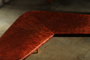 Studio Craft Redwood Burl Boomerang Coffee Table, 1950s