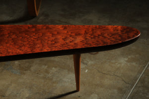 Studio Craft Redwood Burl Boomerang Coffee Table, 1950s
