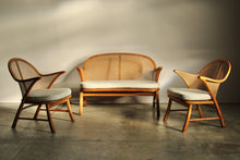 Load image into Gallery viewer, Frits Schlegel Attributed Cane Armchairs, 1940s

