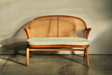 Load image into Gallery viewer, Frits Schlegel Attributed Cane Settee, 1940s

