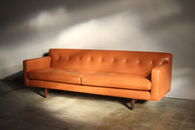 Load image into Gallery viewer, Edward Wormley for Dunbar Leather Bracket Back Sofa, 1950s
