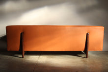 Load image into Gallery viewer, Edward Wormley for Dunbar Leather Bracket Back Sofa, 1950s
