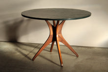 Load image into Gallery viewer, Sculptural Walnut and Slate Dining Table After Vladimir Kagan, 1950s
