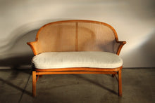 Load image into Gallery viewer, Frits Schlegel Attributed Cane Settee, 1940s
