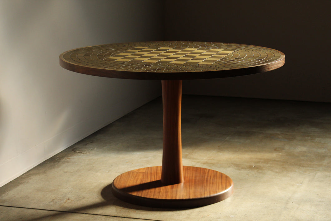 Ceramic Tile-Top Chess Table by Gordon and Jane Martz for Marshall Studios, 1960s