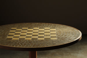 Ceramic Tile-Top Chess Table by Gordon and Jane Martz for Marshall Studios, 1960s