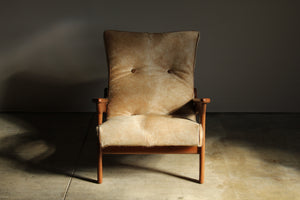 Adrian Pearsall Cowhide Lounge Chair and Ottoman