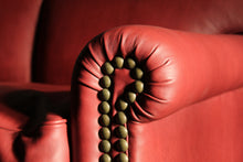 Load image into Gallery viewer, George Smith English Scroll Arm Signature Leather Sofa, 2000s
