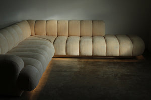 Steve Chase for Martin Brattrud "Monterey" Illuminated Channel Sofa, Signed