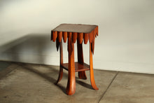 Load image into Gallery viewer, Tramp Art Palm Frond Accent Table or Pedestal, 1930s
